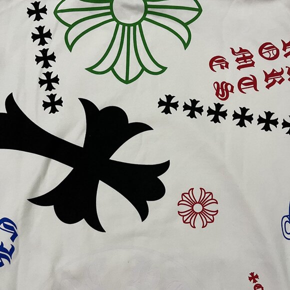 Chrome Hearts Stencil Hoodie Series Painted Hooded Sweatshirt - Picture 2 of 11